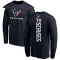 Navy Men's Juice Scruggs Houston Texans Backer Long Sleeve T-Shirt -