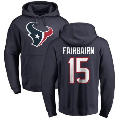 Navy Men's Ka'imi Fairbairn Houston Texans Pro Line Logo Pullover Hoodie