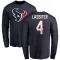 Navy Men's Kamari Lassiter Houston Texans Logo Long Sleeve T-Shirt -