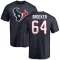 Navy Men's Nick Broeker Houston Texans Logo T-Shirt -