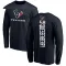 Navy Men's Scott Quessenberry Houston Texans Backer Long Sleeve T-Shirt -