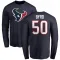 Navy Men's Solomon Byrd Houston Texans Logo Long Sleeve T-Shirt -