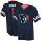 Navy Men's Stefon Diggs Houston Texans Game Day V-Neck T-Shirt