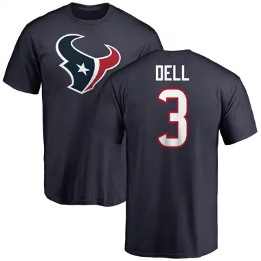 Navy Men's Tank Dell Houston Texans Logo T-Shirt -