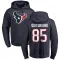 Navy Men's Teagan Quitoriano Houston Texans Pro Line Logo Pullover Hoodie