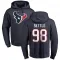 Navy Men's Tim Settle Jr. Houston Texans Pro Line Logo Pullover Hoodie