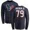 Navy Men's Tremayne Anchrum Jr. Houston Texans Logo Long Sleeve T-Shirt -