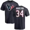 Navy Men's Troy Hairston Houston Texans Logo T-Shirt -