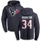 Navy Men's Troy Hairston Houston Texans Pro Line Logo Pullover Hoodie