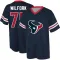 Navy Men's Vince Wilfork Houston Texans Game Day V-Neck T-Shirt