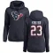 Navy Women's Arian Foster Houston Texans Pro Line Logo Pullover Hoodie