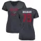 Navy Women's Austin Deculus Houston Texans Distressed V-Neck T-Shirt