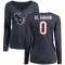 Navy Women's Azeez Al-Shaair Houston Texans Logo Slim Fit Long Sleeve T-Shirt -