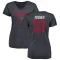 Navy Women's Blake Fisher Houston Texans Distressed V-Neck T-Shirt