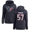 Navy Women's Blake Fisher Houston Texans Pro Line Logo Pullover Hoodie