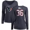 Navy Women's Brandon Hill Houston Texans Logo Slim Fit Long Sleeve T-Shirt -