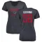 Navy Women's Brian Cushing Houston Texans Distressed V-Neck T-Shirt