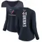 Navy Women's British Brooks Houston Texans Backer Slim Fit Long Sleeve T-Shirt -