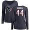 Navy Women's British Brooks Houston Texans Logo Slim Fit Long Sleeve T-Shirt -