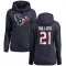 Navy Women's Calen Bullock Houston Texans Pro Line Logo Pullover Hoodie