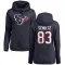 Navy Women's Dalton Schultz Houston Texans Pro Line Logo Pullover Hoodie