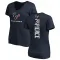 Navy Women's Dameon Pierce Houston Texans Backer Slim Fit T-Shirt -