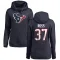 Navy Women's D'Angelo Ross Houston Texans Pro Line Logo Pullover Hoodie