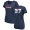 Navy Women's D'Angelo Ross Houston Texans Retro V-Neck T-Shirt -