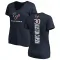 Navy Women's DeAndre Houston-Carson Houston Texans DeAndre -Carson Backer Slim Fit T-Shirt -