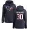 Navy Women's DeAndre Houston-Carson Houston Texans Pro Line Logo DeAndre -Carson Pullover Hoodie