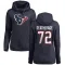 Navy Women's Dylan Deatherage Houston Texans Pro Line Logo Pullover Hoodie