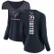 Navy Women's Henry To'oTo'o Houston Texans Backer Slim Fit Long Sleeve T-Shirt -