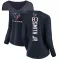 Navy Women's Irv Smith Jr. Houston Texans Backer Slim Fit Long Sleeve T-Shirt -