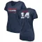 Navy Women's Jared Wayne Houston Texans Retro V-Neck T-Shirt -