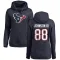 Navy Women's Johnny Johnson III Houston Texans Pro Line Logo Pullover Hoodie