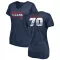 Navy Women's Juice Scruggs Houston Texans Retro V-Neck T-Shirt -