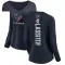 Navy Women's Kamari Lassiter Houston Texans Backer Slim Fit Long Sleeve T-Shirt -