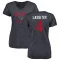 Navy Women's Kamari Lassiter Houston Texans Distressed V-Neck T-Shirt