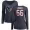 Navy Women's Kilian Zierer Houston Texans Logo Slim Fit Long Sleeve T-Shirt -