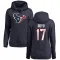 Navy Women's Kris Boyd Houston Texans Pro Line Logo Pullover Hoodie