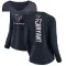 Navy Women's Myles Bryant Houston Texans Backer Slim Fit Long Sleeve T-Shirt -