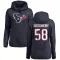 Navy Women's Scott Quessenberry Houston Texans Pro Line Logo Pullover Hoodie