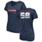 Navy Women's Scott Quessenberry Houston Texans Retro V-Neck T-Shirt -