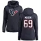 Navy Women's Shaq Mason Houston Texans Pro Line Logo Pullover Hoodie