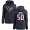 Navy Women's Solomon Byrd Houston Texans Pro Line Logo Pullover Hoodie