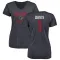 Navy Women's Stefon Diggs Houston Texans Distressed V-Neck T-Shirt