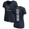 Navy Women's Teagan Quitoriano Houston Texans Backer Slim Fit T-Shirt -