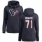 Navy Women's Tytus Howard Houston Texans Pro Line Logo Pullover Hoodie