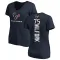 Navy Women's Vince Wilfork Houston Texans Backer Slim Fit T-Shirt -