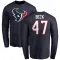 Navy Youth Andrew Beck Houston Texans Logo Long Sleeve T-Shirt -